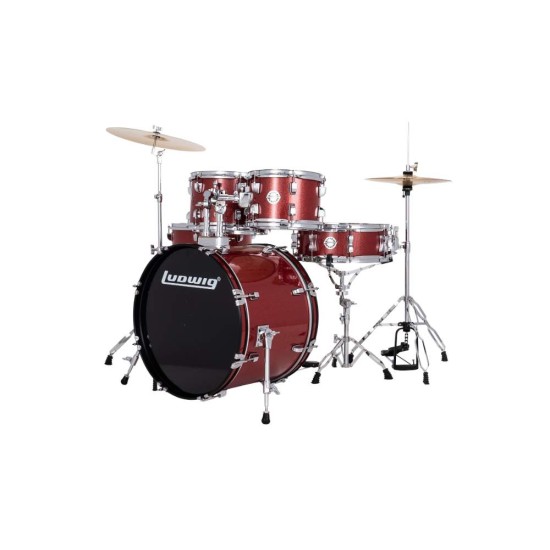 Ludwig Accent Fuse Red Sparkle Akustik Davul Seti